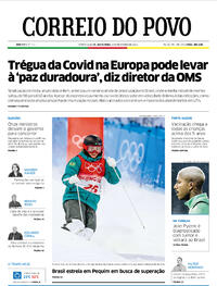 Capa do jornal Correio do Povo 04/02/2022
