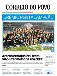 Capa do jornal Correio do Povo 04/04/2022