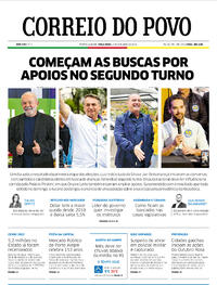 Capa do jornal Correio do Povo 04/10/2022