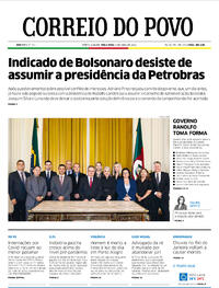 Capa do jornal Correio do Povo 05/04/2022
