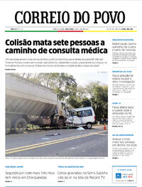 Capa do jornal Correio do Povo 05/07/2022