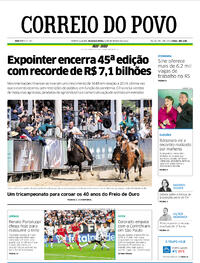 Capa do jornal Correio do Povo 05/09/2022