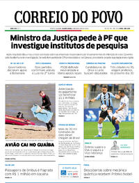 Capa do jornal Correio do Povo 05/10/2022