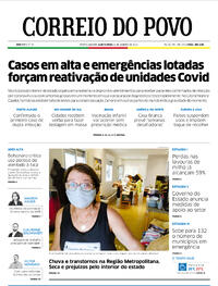 Capa do jornal Correio do Povo 06/01/2022