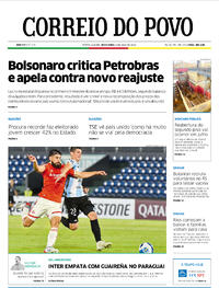Capa do jornal Correio do Povo 06/05/2022