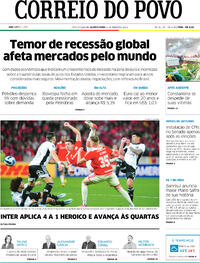 Capa do jornal Correio do Povo 06/07/2022