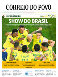 Capa do jornal Correio do Povo 06/12/2022