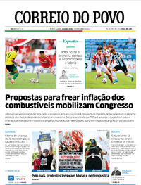 Capa do jornal Correio do Povo 07/02/2022