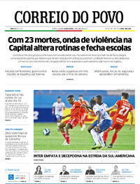 Capa do jornal Correio do Povo 07/04/2022