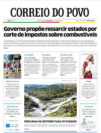 Capa do jornal Correio do Povo 07/06/2022
