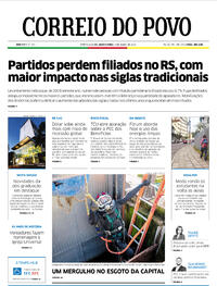 Capa do jornal Correio do Povo 07/07/2022