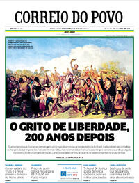 Capa do jornal Correio do Povo 07/09/2022
