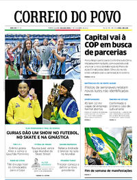 Capa do jornal Correio do Povo 07/11/2022