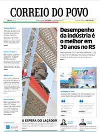 Capa do jornal Correio do Povo 08/02/2022