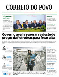 Capa do jornal Correio do Povo 08/03/2022