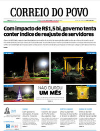 Capa do jornal Correio do Povo 08/04/2022