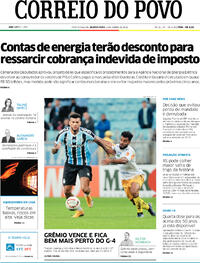 Capa do jornal Correio do Povo 08/06/2022