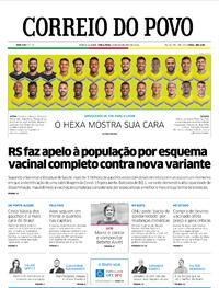 Capa do jornal Correio do Povo 08/11/2022