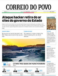Capa do jornal Correio do Povo 09/02/2022