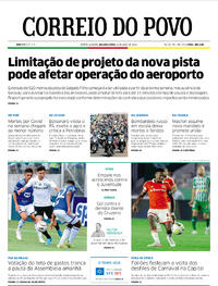 Capa do jornal Correio do Povo 09/05/2022