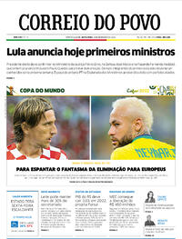 Capa do jornal Correio do Povo 09/12/2022