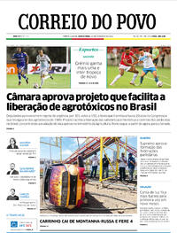 Capa do jornal Correio do Povo 10/02/2022