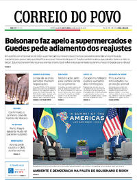 Capa do jornal Correio do Povo 10/06/2022