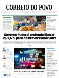 Capa do jornal Correio do Povo 11/03/2022