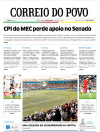 Capa do jornal Correio do Povo 11/04/2022