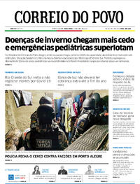 Capa do jornal Correio do Povo 12/04/2022