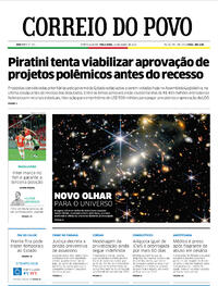 Capa do jornal Correio do Povo 12/07/2022