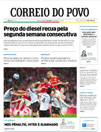 Capa do jornal Correio do Povo 12/08/2022