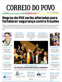 Capa do jornal Correio do Povo 12/10/2022