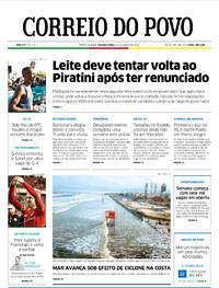 Capa do jornal Correio do Povo 13/06/2022