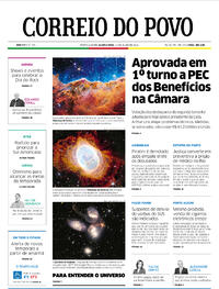 Capa do jornal Correio do Povo 13/07/2022