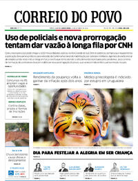 Capa do jornal Correio do Povo 13/10/2022