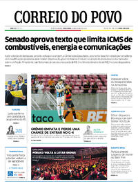 Capa do jornal Correio do Povo 14/06/2022