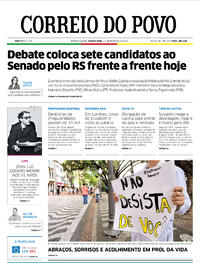 Capa do jornal Correio do Povo 14/09/2022