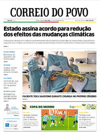 Capa do jornal Correio do Povo 15/11/2022