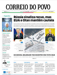Capa do jornal Correio do Povo 16/02/2022