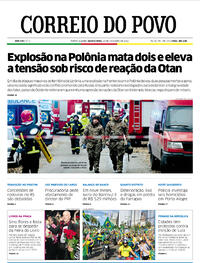 Capa do jornal Correio do Povo 16/11/2022