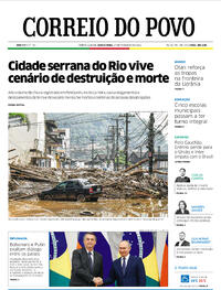 Capa do jornal Correio do Povo 17/02/2022