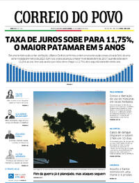 Capa do jornal Correio do Povo 17/03/2022