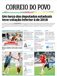 Capa do jornal Correio do Povo 17/10/2022