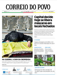 Capa do jornal Correio do Povo 18/03/2022