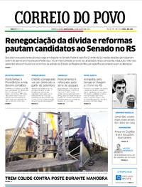 Capa do jornal Correio do Povo 18/08/2022