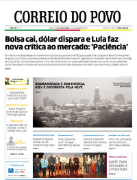 Capa do jornal Correio do Povo 18/11/2022