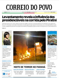 Capa do jornal Correio do Povo 19/04/2022
