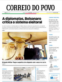 Capa do jornal Correio do Povo 19/07/2022