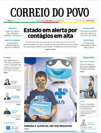 Capa do jornal Correio do Povo 20/01/2022